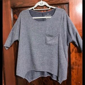 American Eagle Soft & Sexy Plush Top, Gray, M